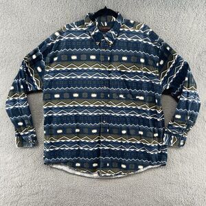 Vintage Courtenay Workwear Southwestern Aztec button down Size XL
